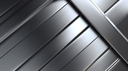 Fototapeta premium Industrial Opulence: Sleek Metallic Background with Brushed Metal and Elegant Touch Ai Generative