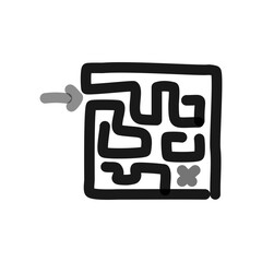 maze doodle