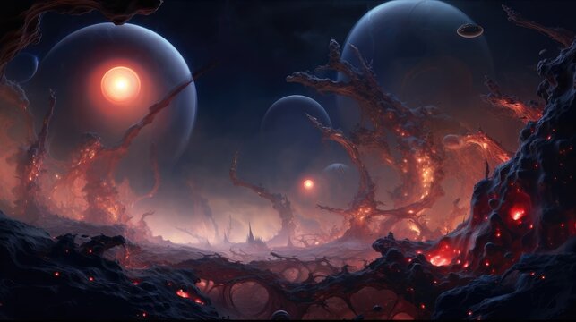 Strange formations on distant planets, resembling playful creatures, spark the imagination and ignite dreams of cosmic companionship. Generative AI