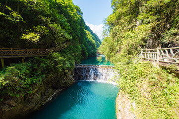 Scenery of Pingshan Grand Canyon in Enshi, Hubei, China