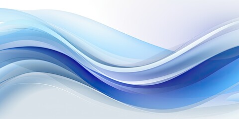 Modern Header Design with Dynamic Curved Lines and Serene Midnight Blue Accents   Generative AI Digital Illustration