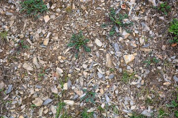 Ground after hitting a small meteorite boulder