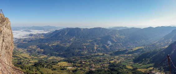 valley in the mountains of Serra da Mantiqueira, in Sao Bento do Sapucai city, Brazil