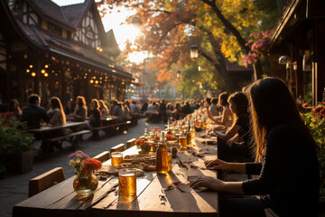 folk holiday oktoberfest autumn background,celebration