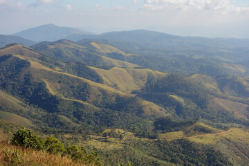 Fototapeta premium mountains of Serra da Mantiqueira, in Sao Bento do Sapucai, Sao Paulo, Brazil