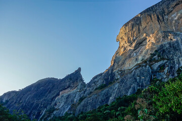 Fototapeta premium huge Pedra do Bau rock formation, in Sao Bento do Sapucai, Sao Paulo state, Brazil