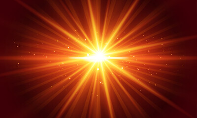 vector abstract background with a sunburst design with sparkling lights