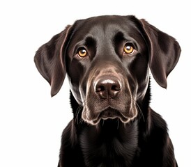 Fototapeta premium Adorable Black Labrador Looking Up for a Cuddle - Perfect for Any Occasion! Generative AI