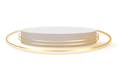Vector 3d rendering of podium design