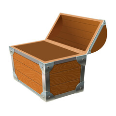 vector ancient treasure chest with realistic design