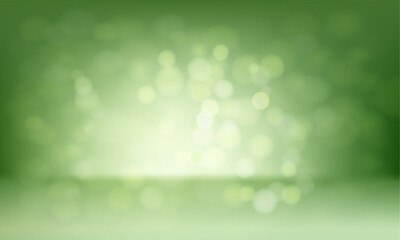 Obraz premium Vector green blurred background with defocused light effect