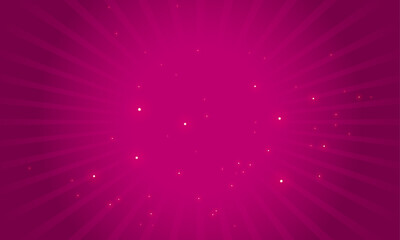 Vector pink background stars and rays