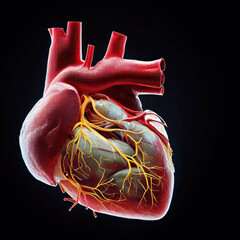 Eye-Catching Heart Health Education Poster, Generative AI