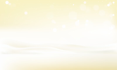 Vector white and yellow gradient soft abstract background scene realistic illustration concept. light flowing lines up