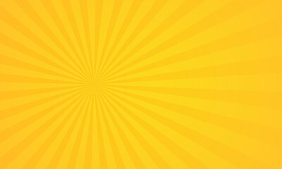 Obraz premium Vector yellow sunburst background design.