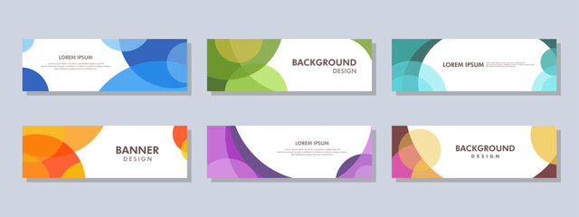 Abstract banner design. Vector shaped background. Modern Graphic Template Banner pattern for social media and web sites.