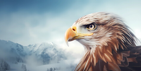 Fototapeta premium Eagle background.