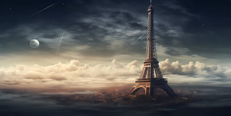 Eiffel Tower background.