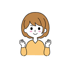 シンプルな女性のイラスト