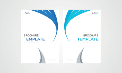a4 brochure cover layout template, corporate company profile cover vector, brochure cover template design
