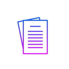 Gradient Document File Icon