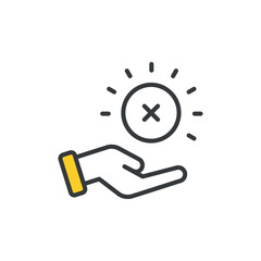 Limitation icon design with white background stock illustration