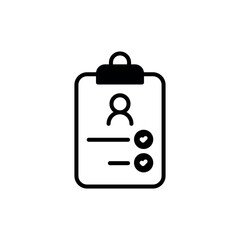 Assessment icon design with white background stock illustration