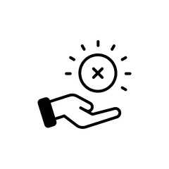 Limitation icon design with white background stock illustration