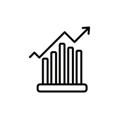 Performance icon design with white background stock illustration