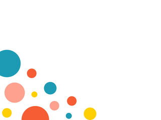 corner shape colorful circle
