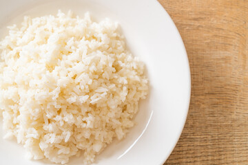 cooked rice on plate