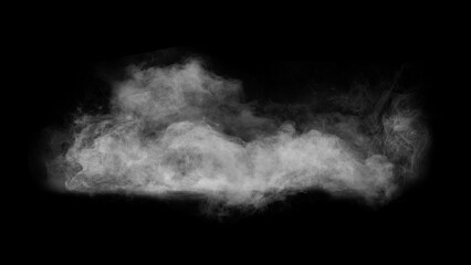 VFX smoke overlay on black background screen mode