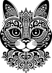 Cat Mandala SVG bundle, cat silhouette svg, cat svg, cat face svg, cat mom svg, peeking cat svg, cat quotes svg, black cat svg