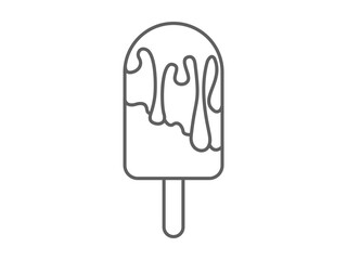 ice cream stick line art design