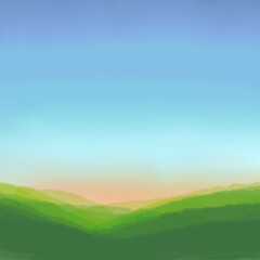 sunrise over the mountains