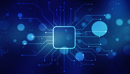 Abstract futuristic circuit board Illustration, Circuit board with various technology elements. Circuit board pattern for digital abstract technology background
