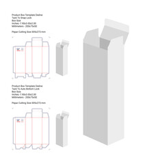 Product Box 3d mockup with Template Dieline