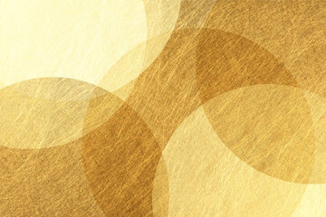 金色の和紙による幾何学的な背景素材　アブストラクト - obrazy, fototapety, plakaty