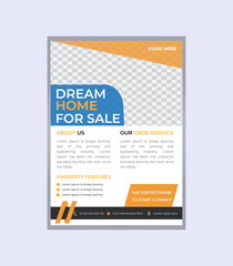 Real state flyer design template