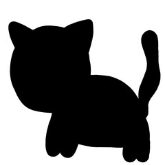 black cat silhouette