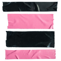 Black and pink cloth tape