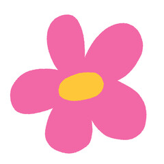 hand drawn spring flower 