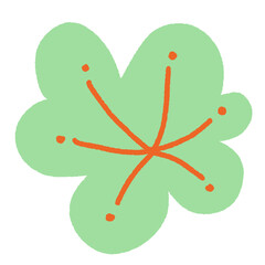 hand drawn spring flower 