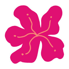 hand drawn spring flower 