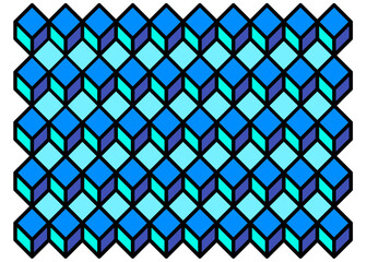 Fototapeta premium cube seamless pattern background and texture 