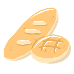 cute French bread