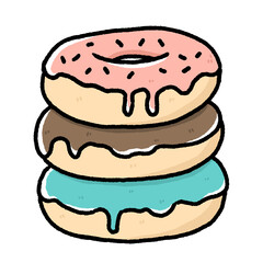Cute donuts tower
