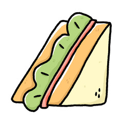 cute sandwich doodle 2