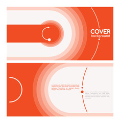 Template abstract cover orange.Set of business card templates.Background.Cover Design. Smooth templates collection for brochures, posters, banners, flyers and cards. Vector illustration.	
