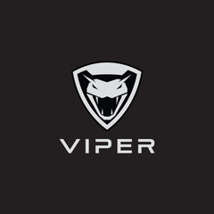 Viper Logo. viper shield tactical logo design